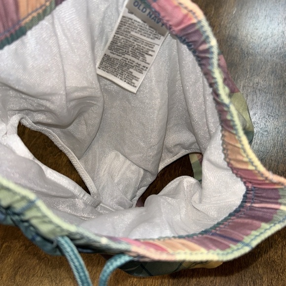 Old Navy Boys Plaid Swim Trunks - Swimsuit Shorts with Elastic Waistband - Picture 10 of 13